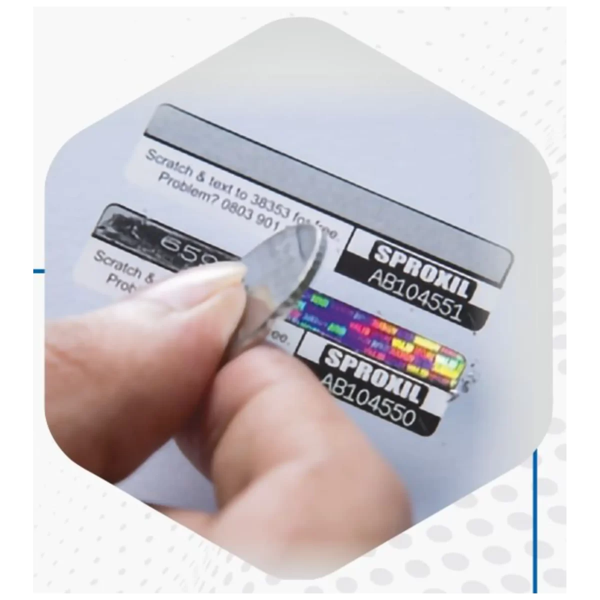 Hologram Scratch-Of Labels